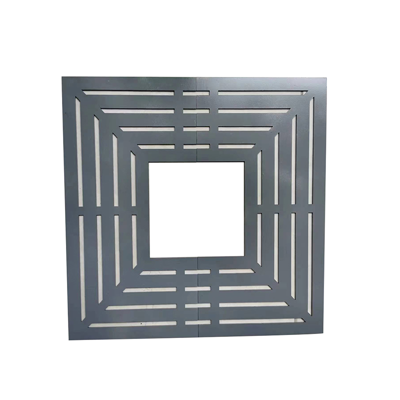 Square tree pool cover plate