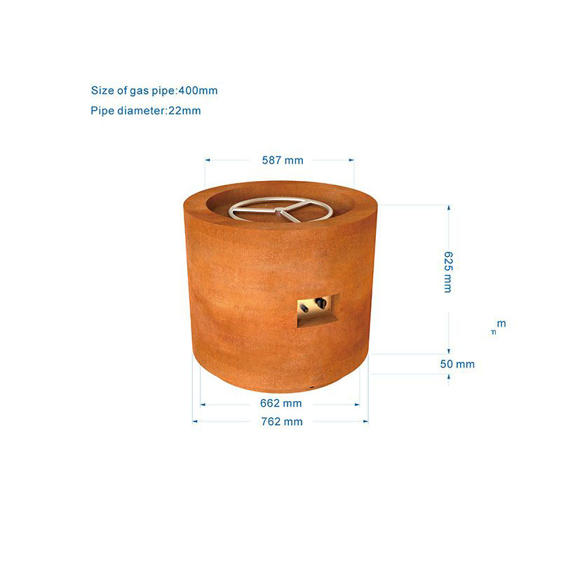 Cylinder Gas Fire Pit